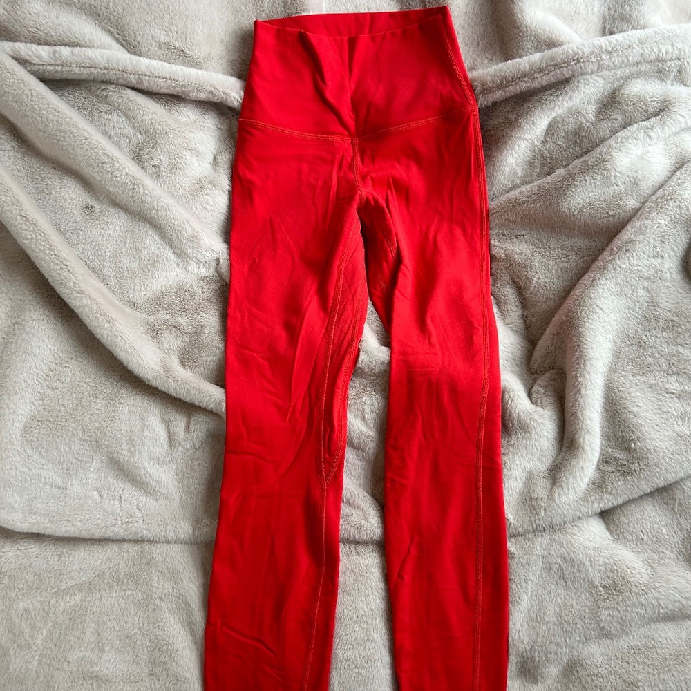 Lululemon Align Leggings 28” (Carnation Red)